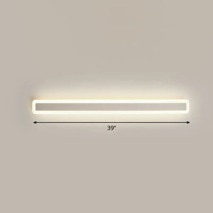 DecorBites™ Minimalist LED Bar Vanity Light for Bathroom - White Acrylic Wall Mount