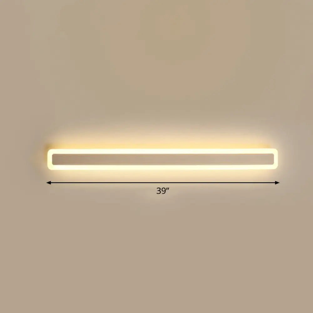 DecorBites™ Minimalist LED Bar Vanity Light for Bathroom - White Acrylic Wall Mount