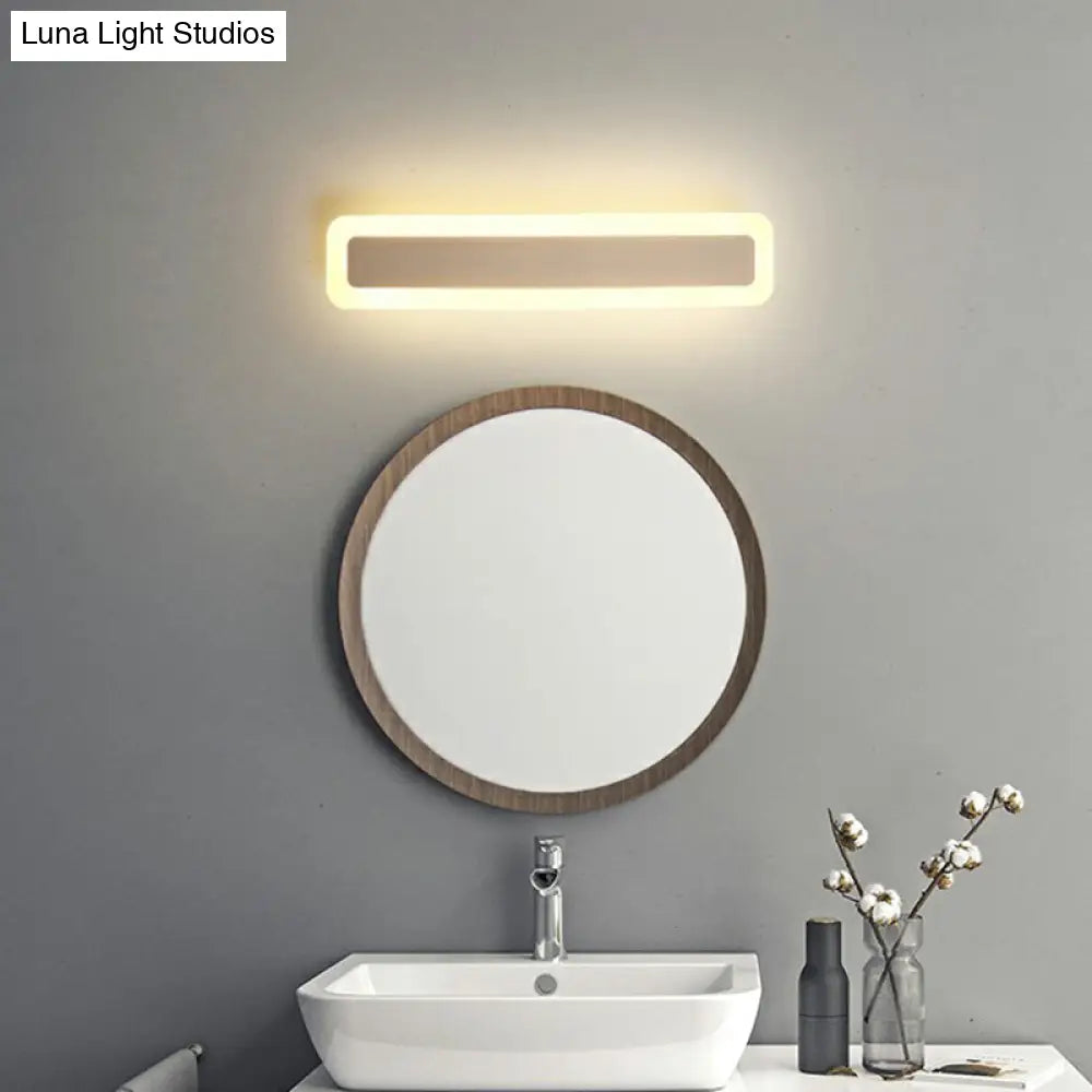DecorBites™ Minimalist LED Bar Vanity Light for Bathroom - White Acrylic Wall Mount
