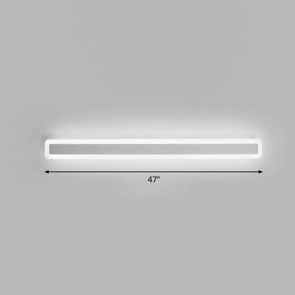 DecorBites™ Minimalist LED Bar Vanity Light for Bathroom - White Acrylic Wall Mount