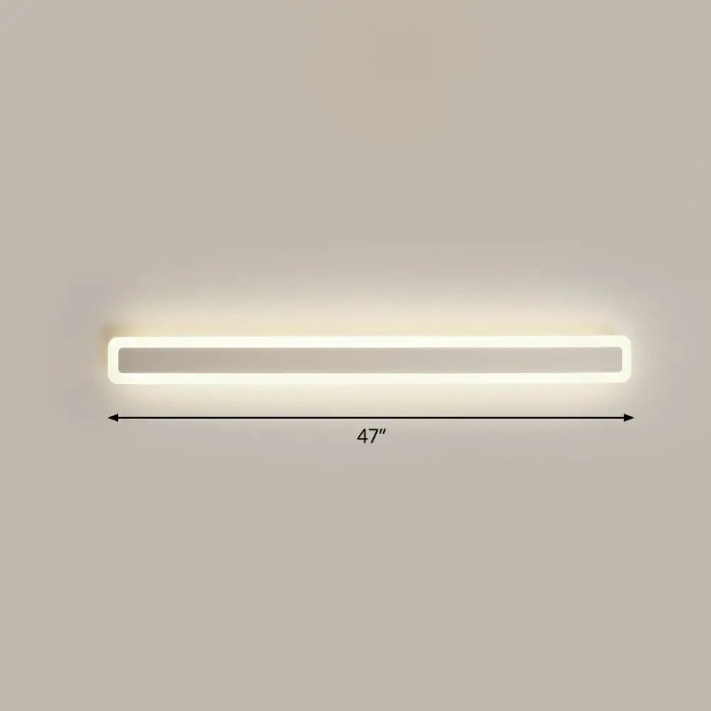 DecorBites™ Minimalist LED Bar Vanity Light for Bathroom - White Acrylic Wall Mount