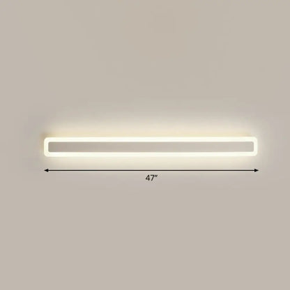 DecorBites™ Minimalist LED Bar Vanity Light for Bathroom - White Acrylic Wall Mount