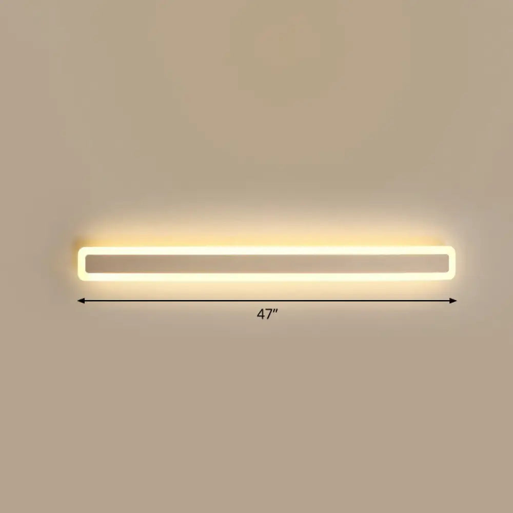 DecorBites™ Minimalist LED Bar Vanity Light for Bathroom - White Acrylic Wall Mount