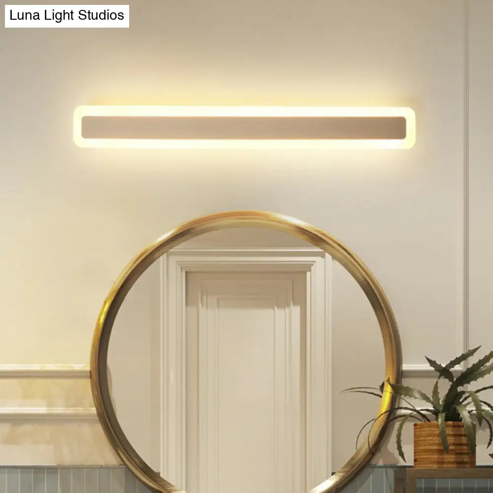 DecorBites™ Minimalist LED Bar Vanity Light for Bathroom - White Acrylic Wall Mount