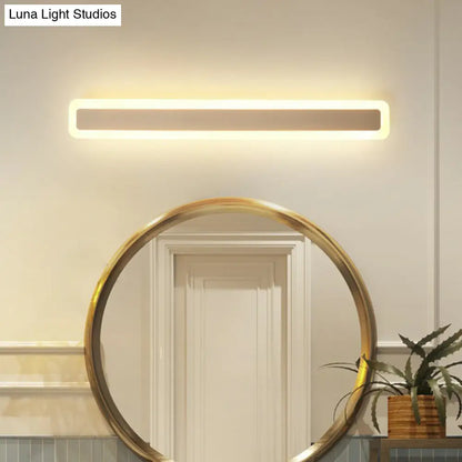 DecorBites™ Minimalist LED Bar Vanity Light for Bathroom - White Acrylic Wall Mount