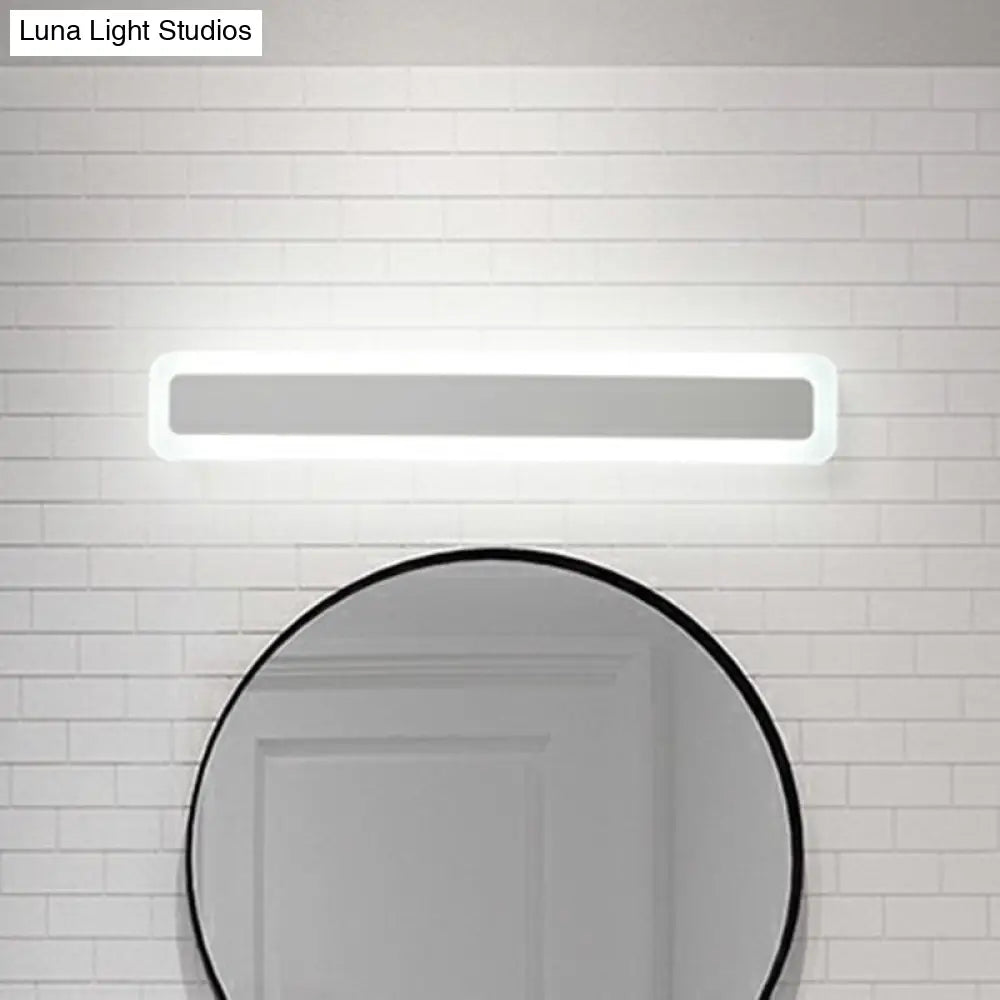 DecorBites™ Minimalist LED Bar Vanity Light for Bathroom - White Acrylic Wall Mount