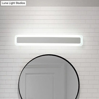 DecorBites™ Minimalist LED Bar Vanity Light for Bathroom - White Acrylic Wall Mount