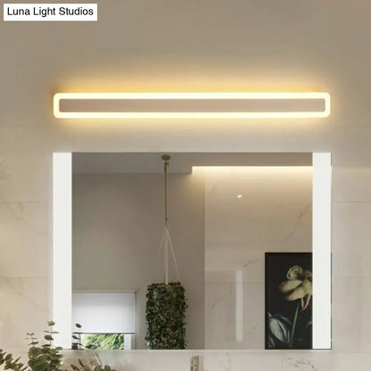 DecorBites™ Minimalist LED Bar Vanity Light for Bathroom - White Acrylic Wall Mount