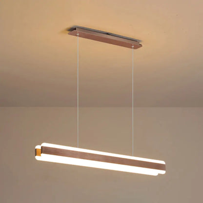 DecorBites™ Minimalist LED Island Pendant - Linear Acrylic Hanging Light for Dining Room