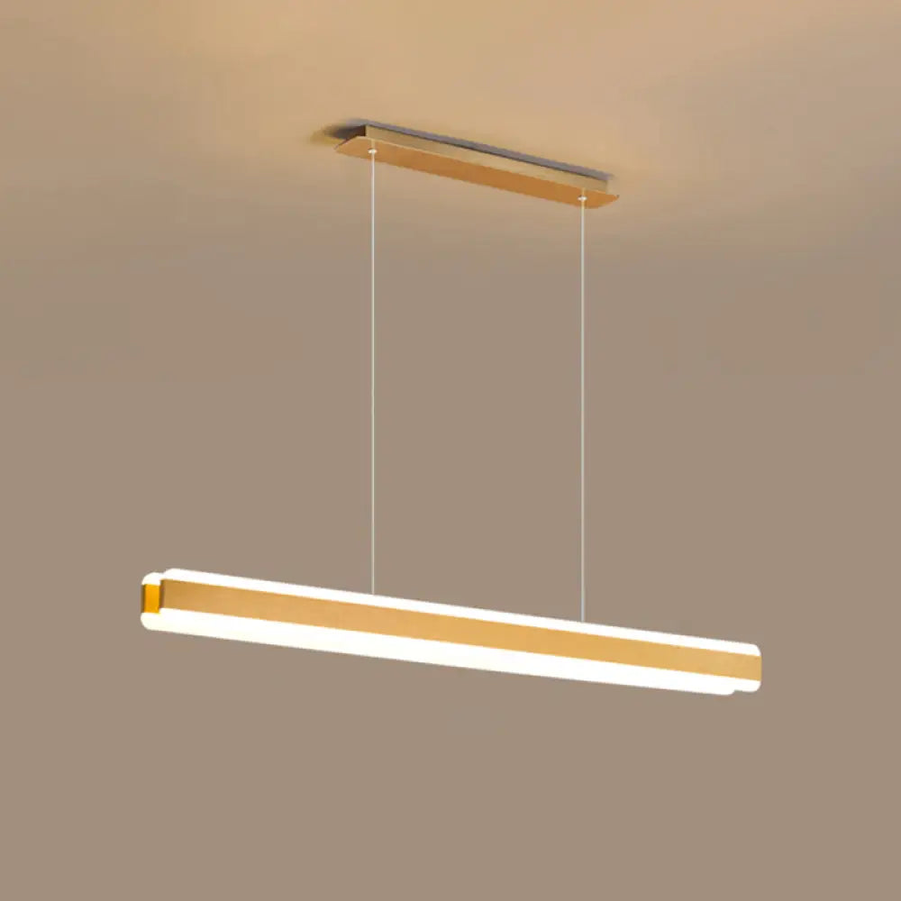 DecorBites™ Minimalist LED Island Pendant - Linear Acrylic Hanging Light for Dining Room