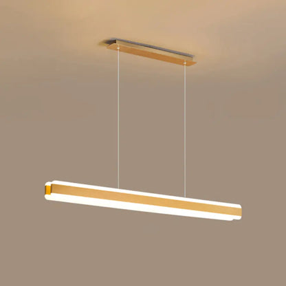 DecorBites™ Minimalist LED Island Pendant - Linear Acrylic Hanging Light for Dining Room