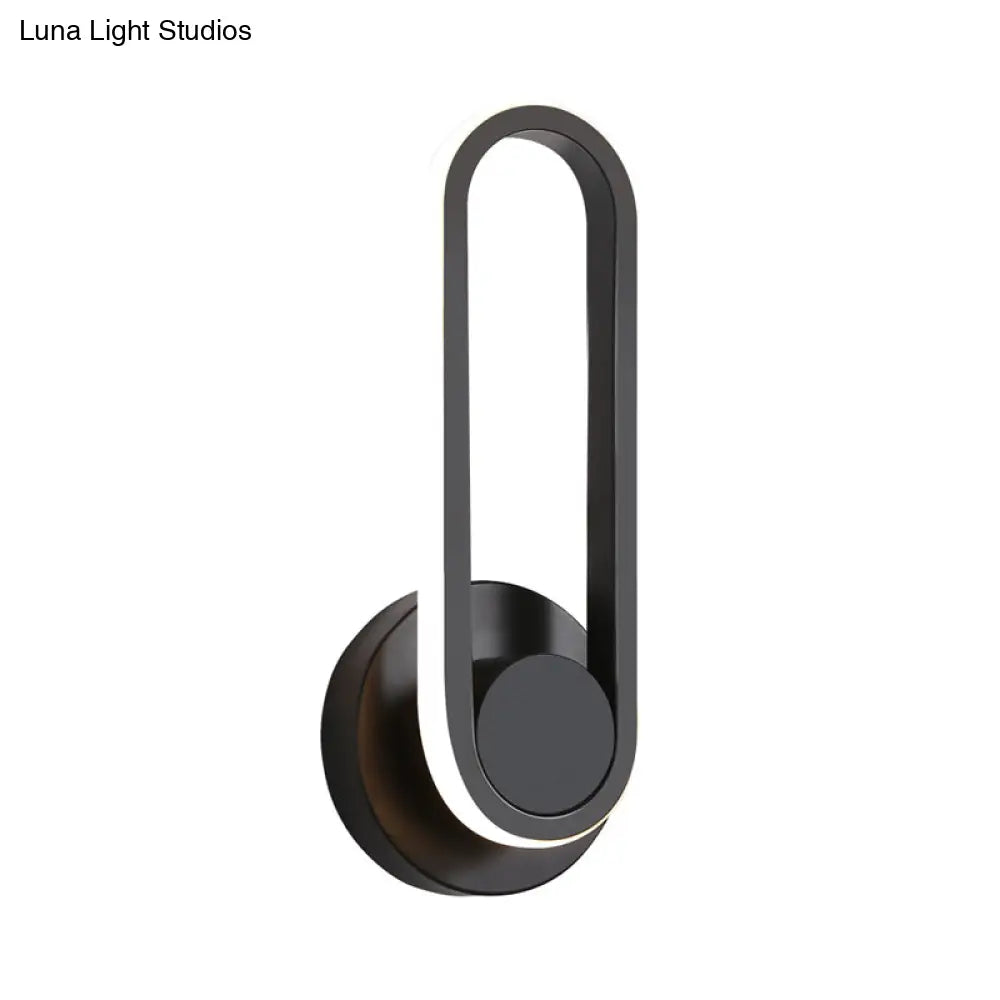 DecorBites™ Minimalist LED Oval Wall Sconce Light for Living Room - Stylish Metal Mount Lighting