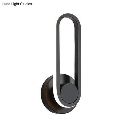 DecorBites™ Minimalist LED Oval Wall Sconce Light for Living Room - Stylish Metal Mount Lighting