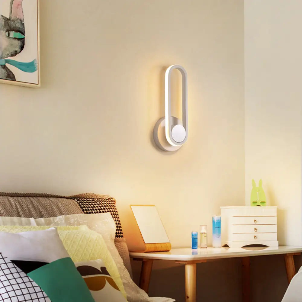DecorBites™ Minimalist LED Oval Wall Sconce Light for Living Room - Stylish Metal Mount Lighting