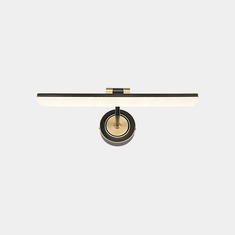 DecorBites™ Minimalist LED Vanity Light for Bathroom Walls - Swing Arm Bath Bar with Acrylic Shade