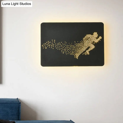 DecorBites™ Minimalist LED Wall Lamp with Running Man Pattern