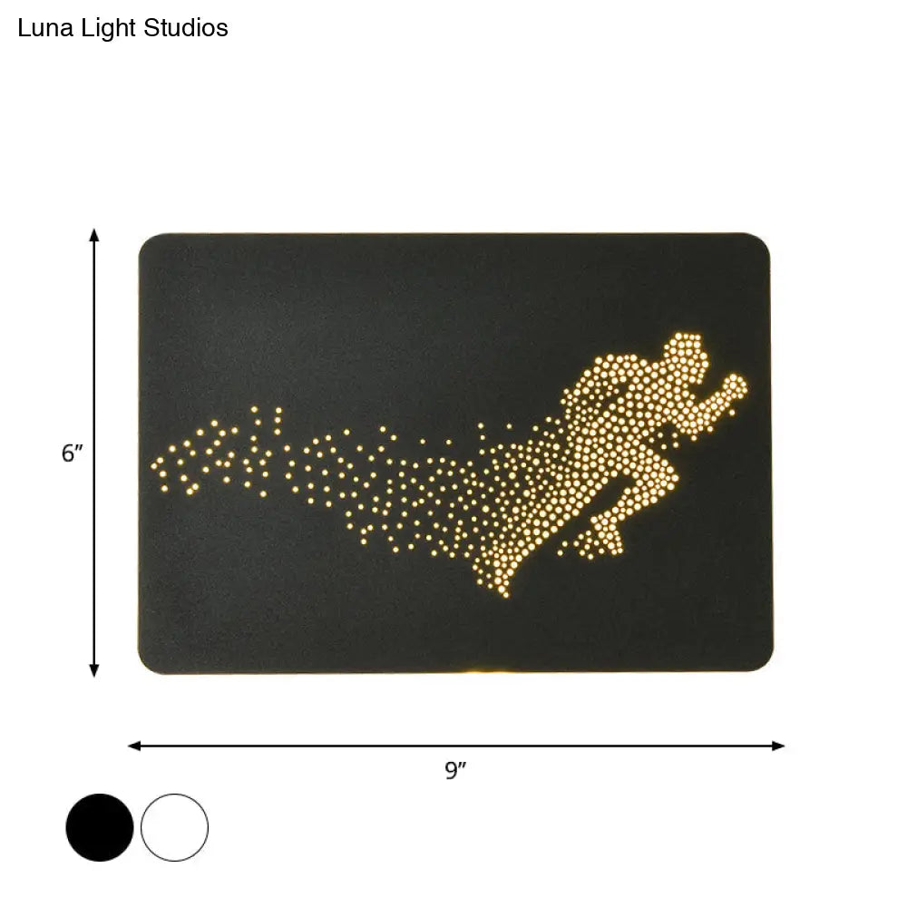 DecorBites™ Minimalist LED Wall Lamp with Running Man Pattern