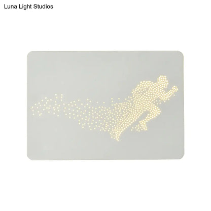 DecorBites™ Minimalist LED Wall Lamp with Running Man Pattern