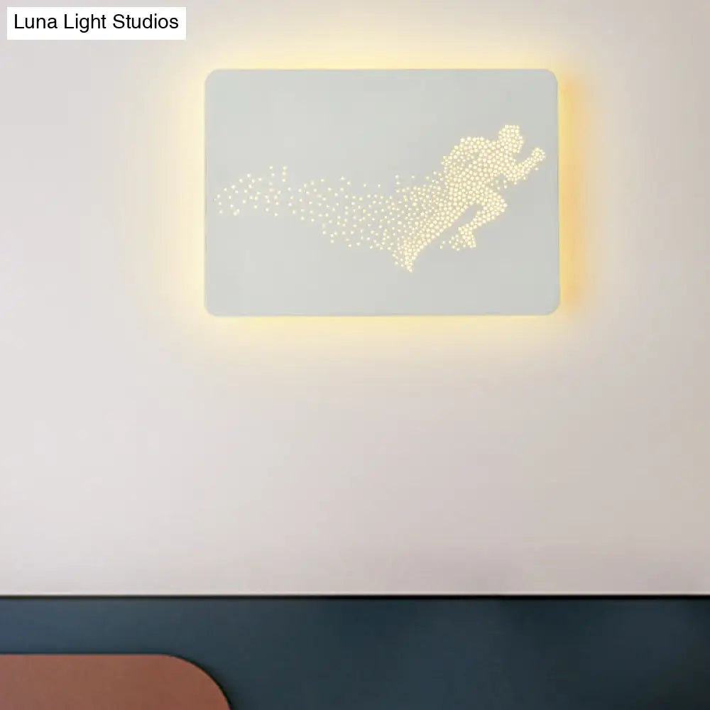 DecorBites™ Minimalist LED Wall Lamp with Running Man Pattern