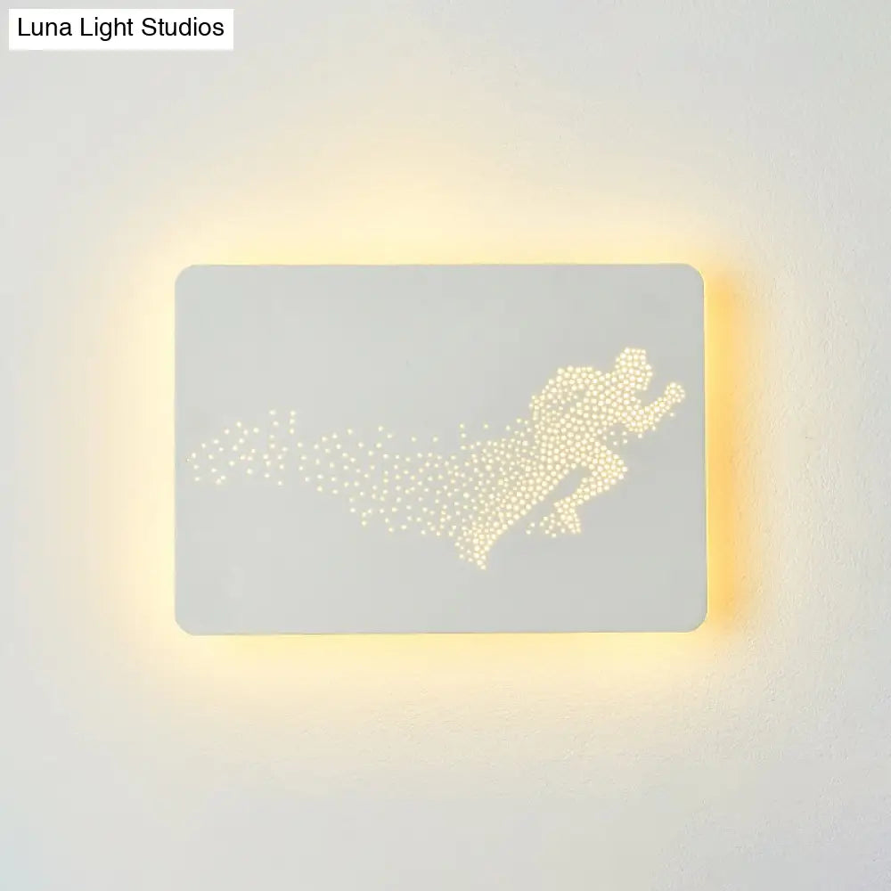 DecorBites™ Minimalist LED Wall Lamp with Running Man Pattern