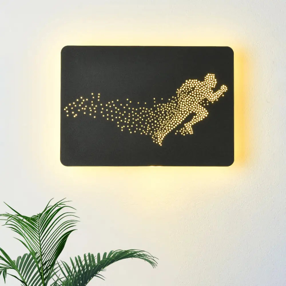 DecorBites™ Minimalist LED Wall Lamp with Running Man Pattern