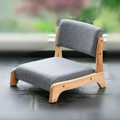 Minimalist light gray legless tatami chair living room meditation seat