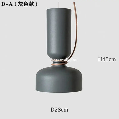 Minimalist matte black & off-white pendant light dining room forged iron