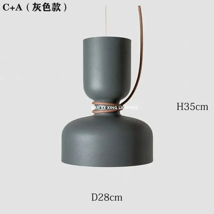 Minimalist matte black & off-white pendant light dining room forged iron