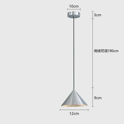 Minimalist matte black pendant light chandelier for dining room