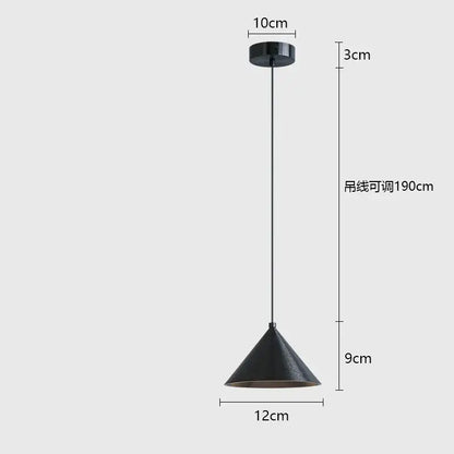 Minimalist matte black pendant light chandelier for dining room