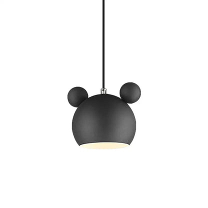 Minimalist matte cartoon mouse pendant light bedroom led lamp
