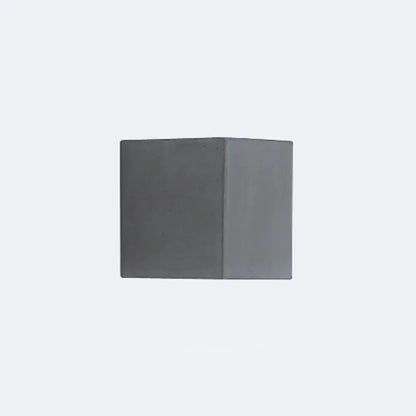 Minimalist matte gray concrete wall sconce – corridor led light