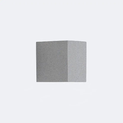 Minimalist matte gray concrete wall sconce – corridor led light