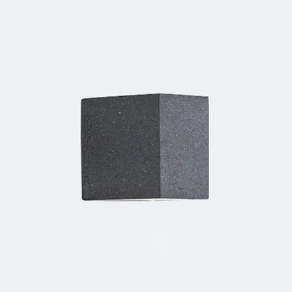 Minimalist matte gray concrete wall sconce – corridor led light