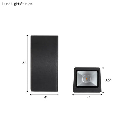 Minimalist metal black curved wall mount sconce for living room lighting
