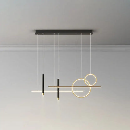 DecorBites™ Minimalist Metal Dinner Suspension Lamp with LED Island Pendant and Spotlight