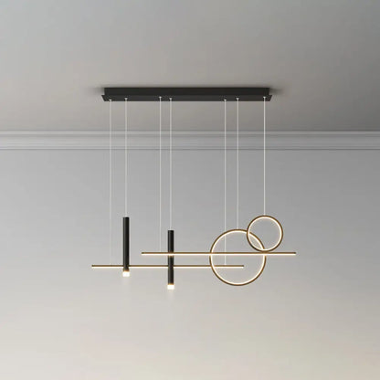 DecorBites™ Minimalist Metal Dinner Suspension Lamp with LED Island Pendant and Spotlight