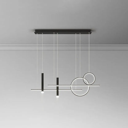 DecorBites™ Minimalist Metal Dinner Suspension Lamp with LED Island Pendant and Spotlight
