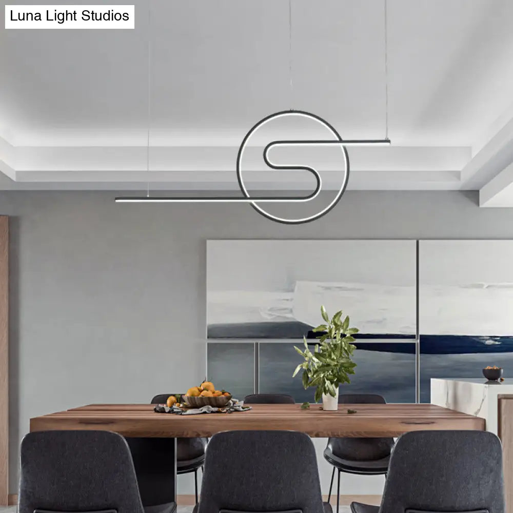 DecorBites™ Minimalist Metal LED Hanging Light for Dining Room and Kitchen Island