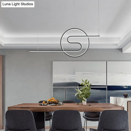DecorBites™ Minimalist Metal LED Hanging Light for Dining Room and Kitchen Island