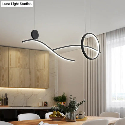 DecorBites™ Minimalist Metal LED Hanging Light for Dining Room and Kitchen Island