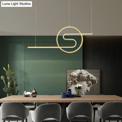 DecorBites™ Minimalist Metal LED Hanging Light for Dining Room and Kitchen Island