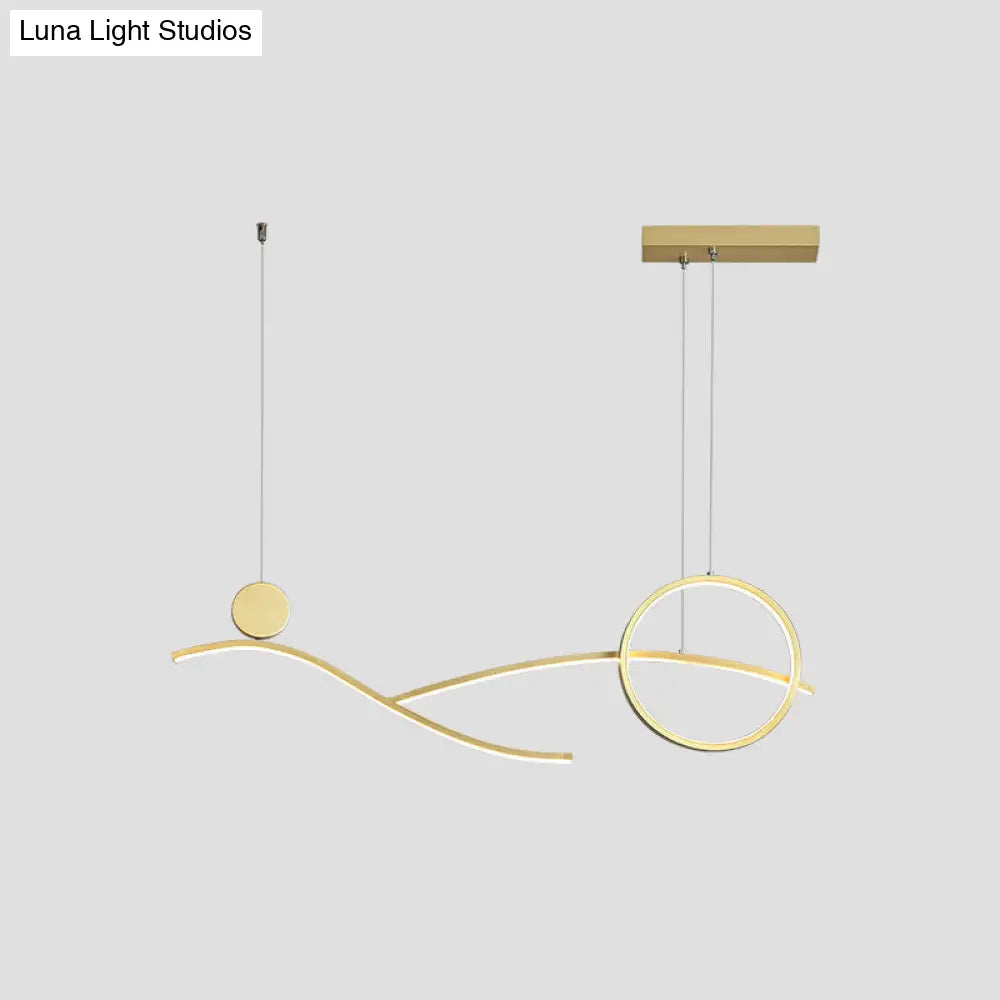 DecorBites™ Minimalist Metal LED Hanging Light for Dining Room and Kitchen Island