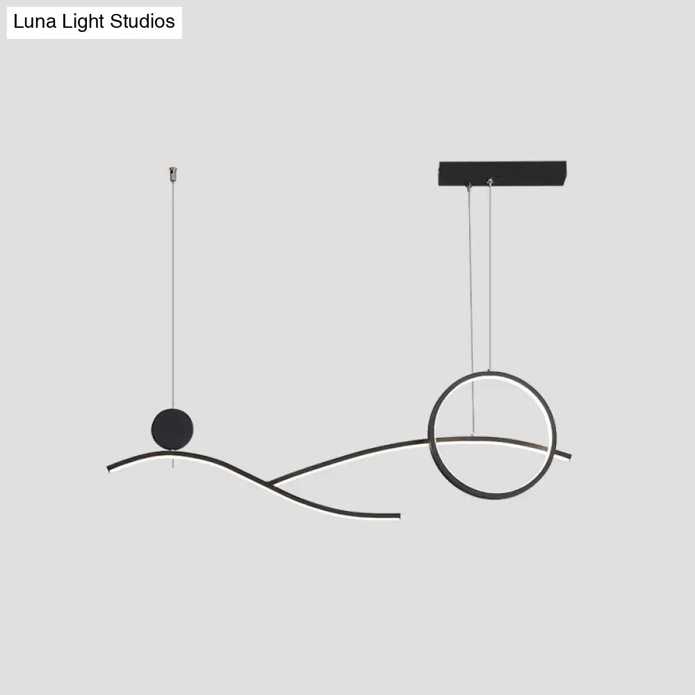 DecorBites™ Minimalist Metal LED Hanging Light for Dining Room and Kitchen Island