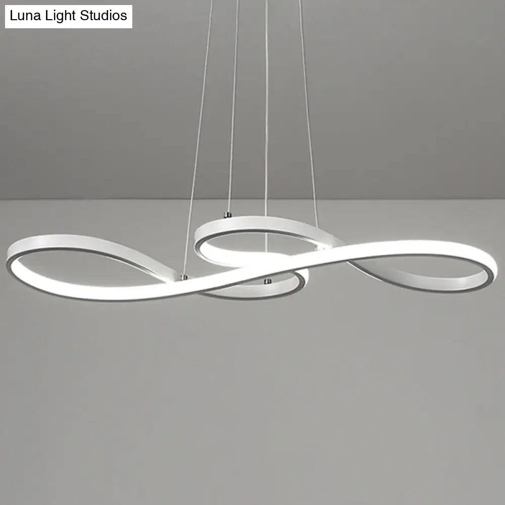 DecorBites™ Minimalist Metal LED Island Light with Musical Notes Design for Dining Room