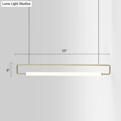 DecorBites™ Minimalist Metal LED Pendant Light for Dining Room Island Ceiling