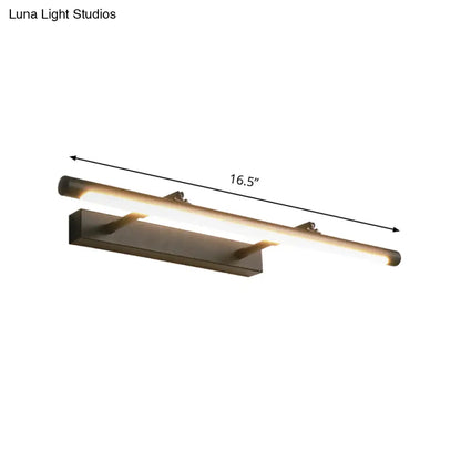 DecorBites™ Minimalist Metal Vanity Light – 16.5"/24.5" Wall Mounted LED Sconce in Warm/White for Restroom