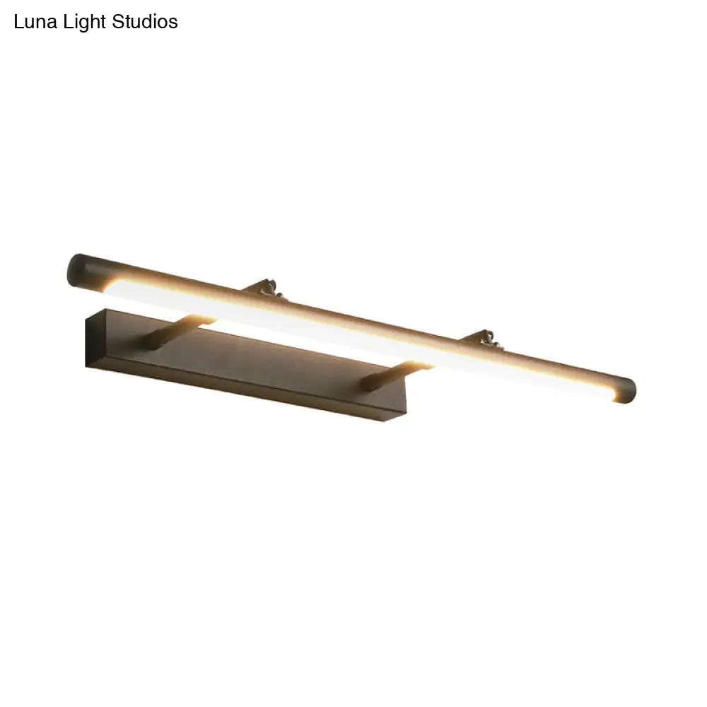 DecorBites™ Minimalist Metal Vanity Light – 16.5"/24.5" Wall Mounted LED Sconce in Warm/White for Restroom