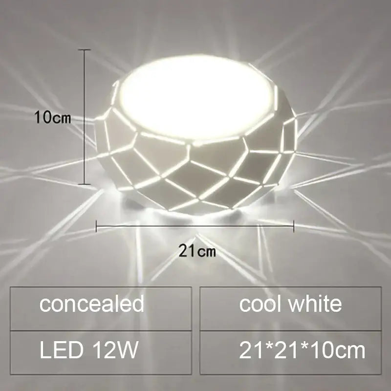 Minimalist metallic dimmable led ceiling light aisle cylinder lamp