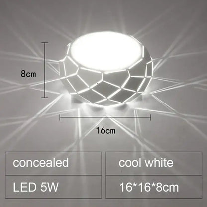Minimalist metallic dimmable led ceiling light aisle cylinder lamp